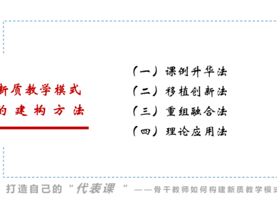 【名师经验】我对教学模式的思考（李其祥 ）